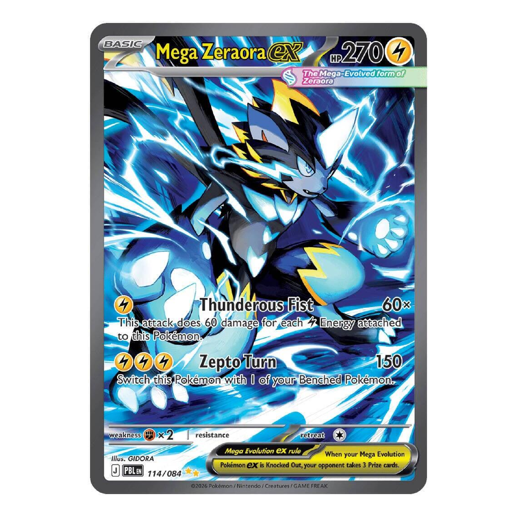 Mega Zeraora EX