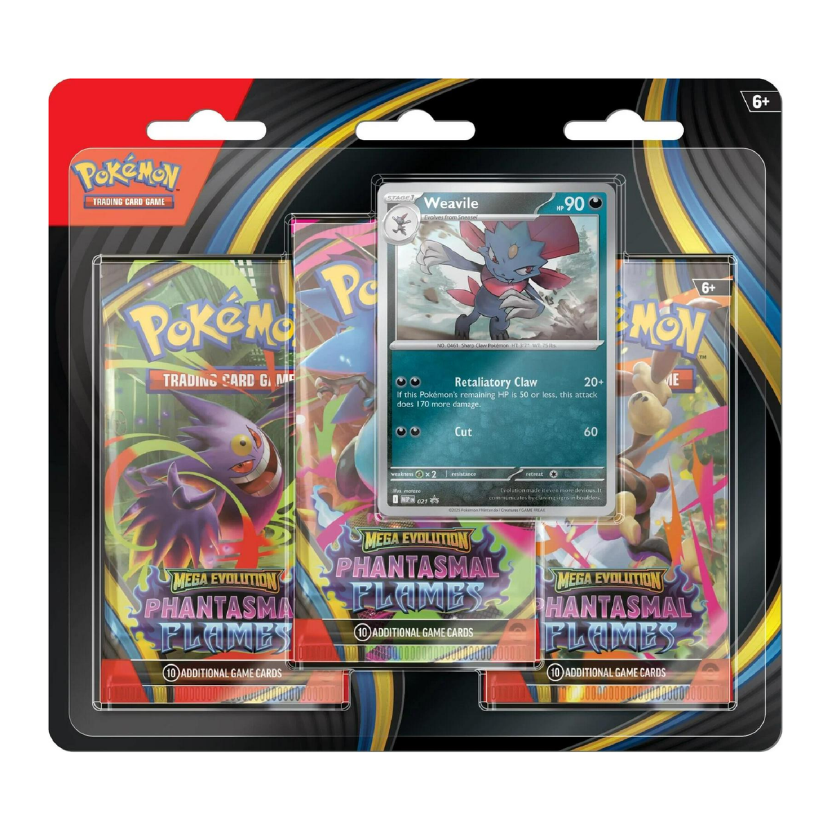 Mega Evolution - Phantasmal Flames 3 Pack Blister (Random)
